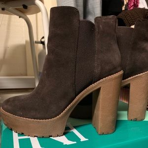 Nine West suede booties